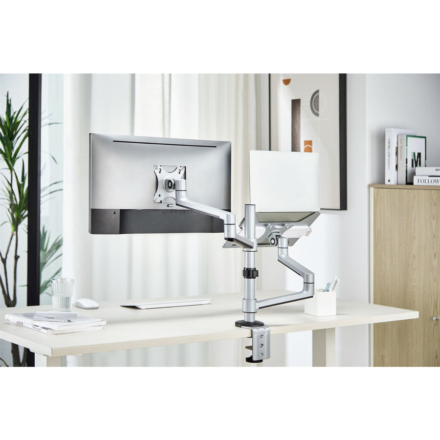 BRATECK LDT72-C024ML - 17''-32'' Dual Arm Premium Articulating Monitor Arm Tray Arm Extension 466mm