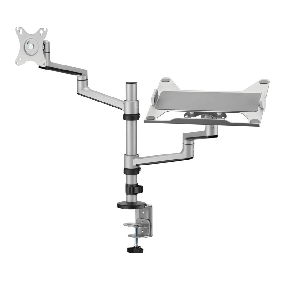 BRATECK LDT72-C024ML - 17''-32'' Dual Arm Premium Articulating Monitor Arm Tray Arm Extension 466mm