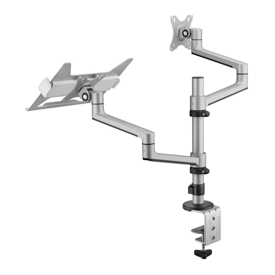 BRATECK LDT72-C024ML - 17''-32'' Dual Arm Premium Articulating Monitor Arm Tray Arm Extension 466mm