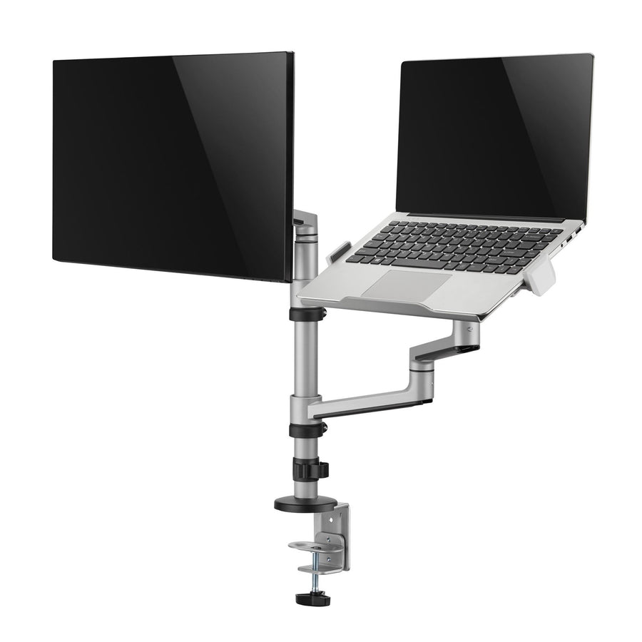 BRATECK LDT72-C024ML - 17''-32'' Dual Arm Premium Articulating Monitor Arm Tray Arm Extension 466mm
