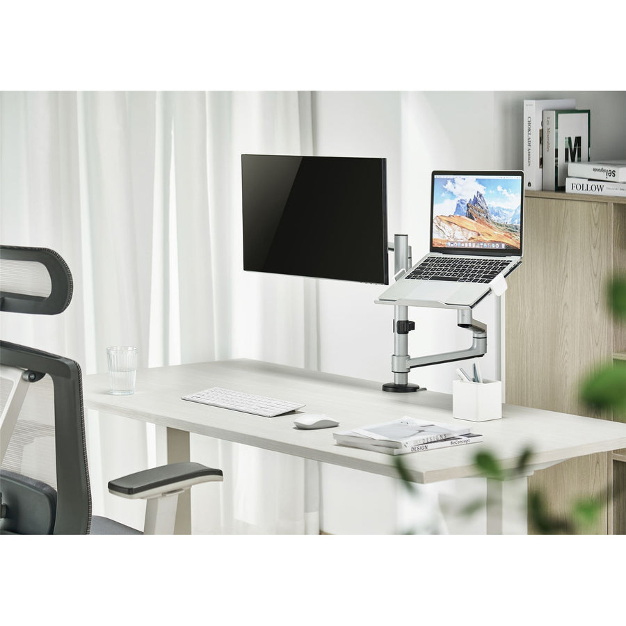BRATECK LDT72-C024ML - 17''-32'' Dual Arm Premium Articulating Monitor Arm Tray Arm Extension 466mm