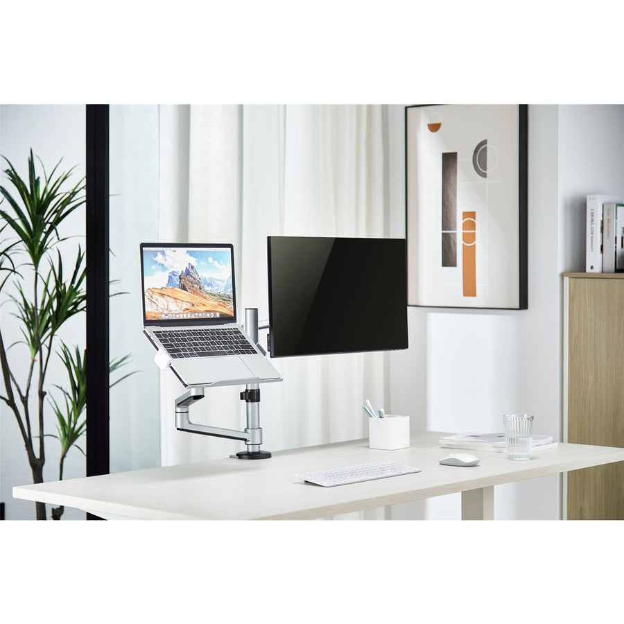 BRATECK LDT72-C024ML - 17''-32'' Dual Arm Premium Articulating Monitor Arm Tray Arm Extension 466mm