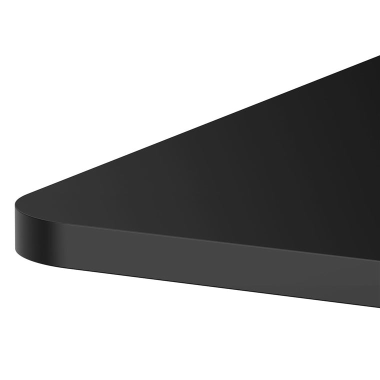 Brateck TP14070R-BLK One-Piece Table Top for M06-23DE-AI Sit-Stand Desk - 1400x700mm Curved-edge, Eco Friendly Particle Board, 18mm Thick - Black