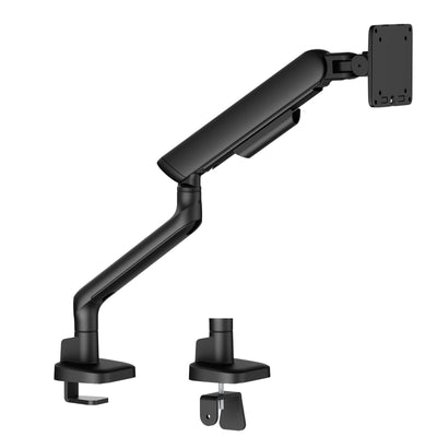 BRATECK 17"-35" Elite Single Screen Mechanical Spring Monitor Arm. Max Load 11Kgs, Black