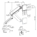 Brateck LDT118-C012-B 17"-40" Elite Single Screen Mechanical Spring Monitor Arm. Max Load 11Kgs, Black — image 5