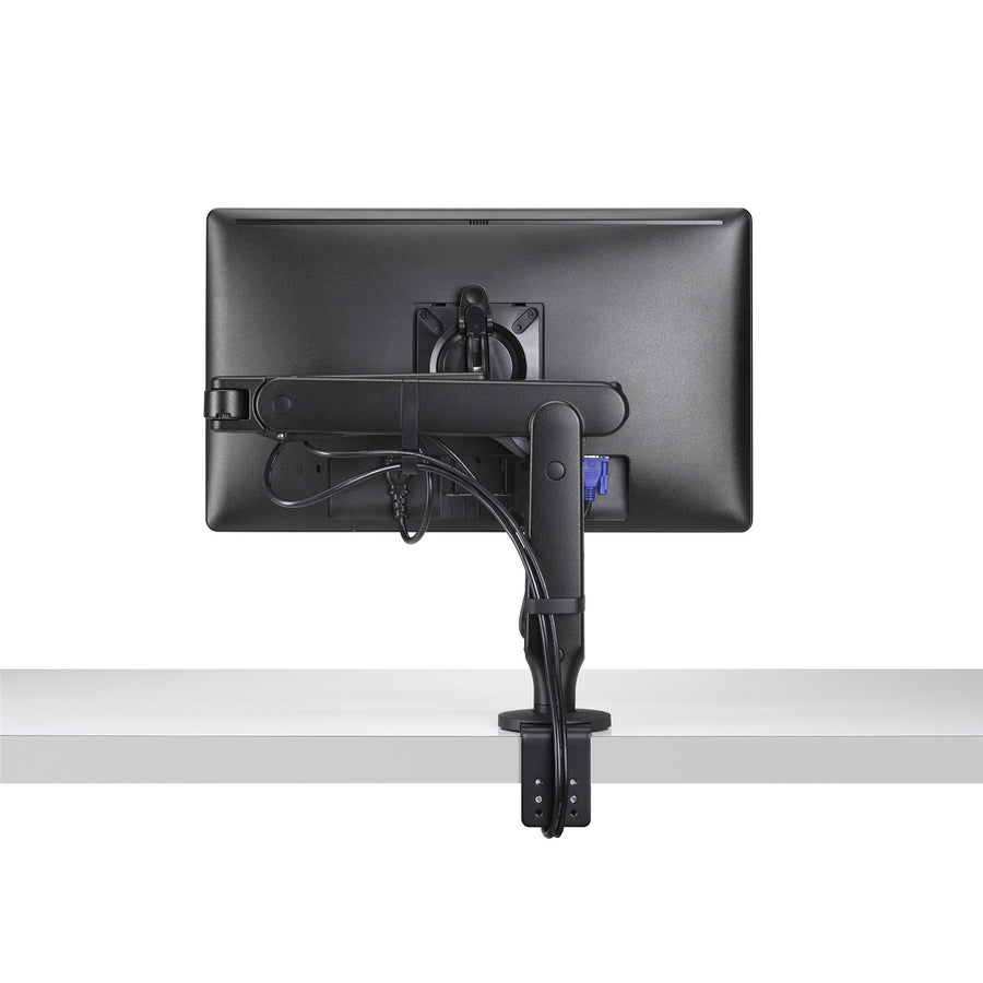 Colebrook Bosson Saunders Ollin Dynamic Single Monitor Arm, - Black - Max Load 9kg - 180°/360° Rotateable capability - VESA 75 & 100mm