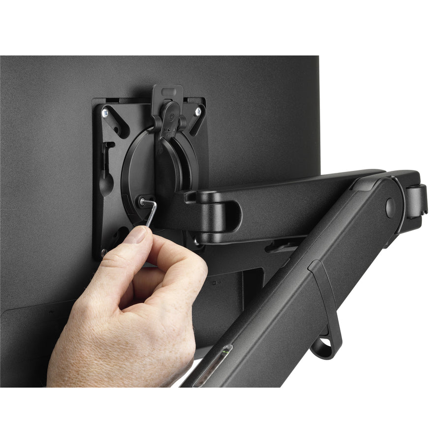 Colebrook Bosson Saunders Ollin Dynamic Single Monitor Arm, - Black - Max Load 9kg - 180°/360° Rotateable capability - VESA 75 & 100mm
