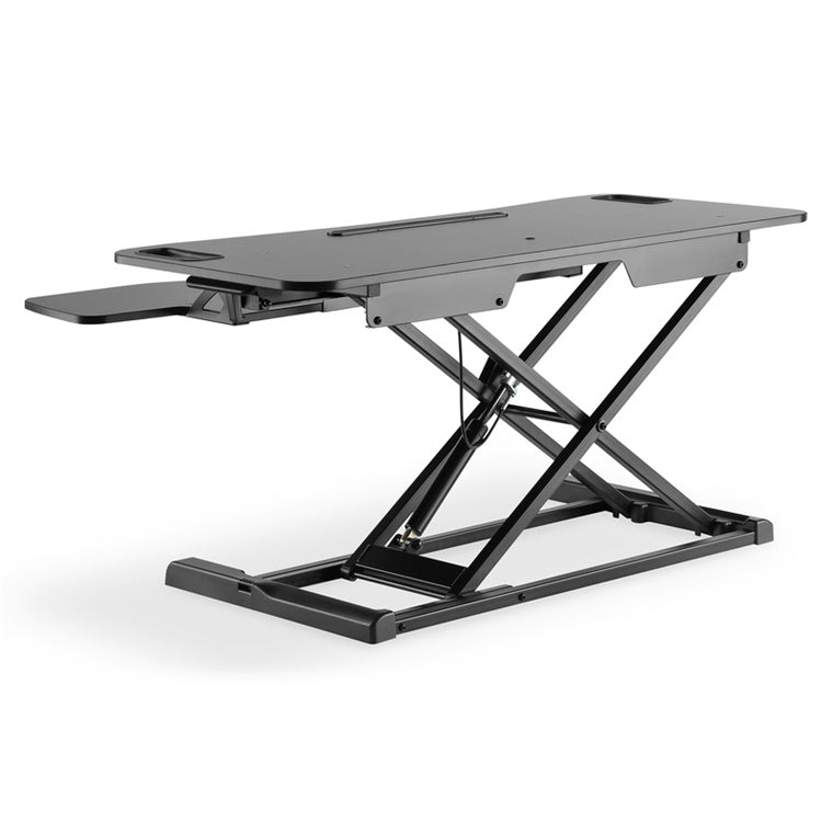 Digitus Ergonomic Height Adjust Workspace Riser - Sit/Stand - Black