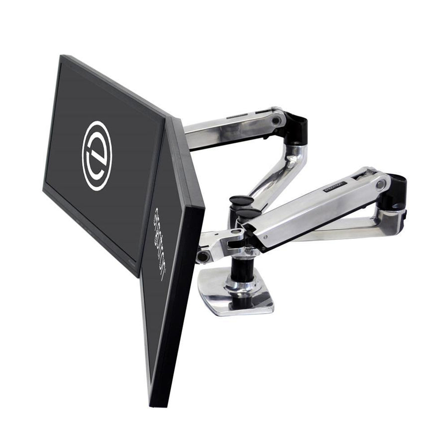 LX Dual Side by Side Arm MON DSK ALM