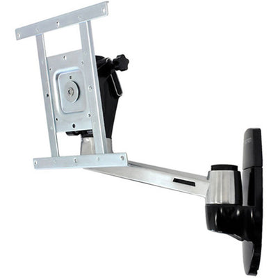 Ergotron LX HD Wall Mount Swing Arm, Polished, offers a flexible alternative to rigid wall mountsfordisplays weighing up to 50 lbs (23 kg) screen size supported: 107cm (42").