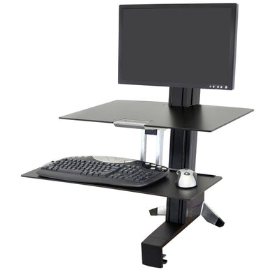 Ergotron 33-351-200 WORKFIT S SINGLE HD WITH WORKSURFACE