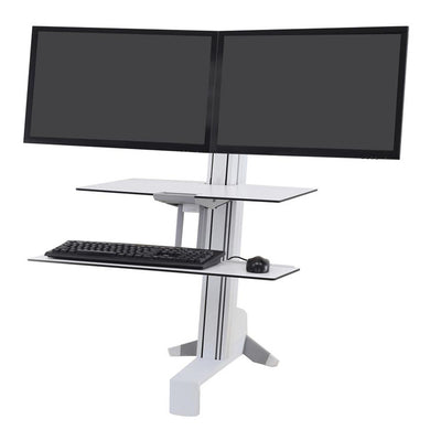 Ergotron 33-349-211 WORKFIT-S DUAL SIT-STND WORKSURFACE WHIT
