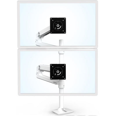 Ergotron 45-549-026 LX Dual Stacking Arm Tall Pole Black