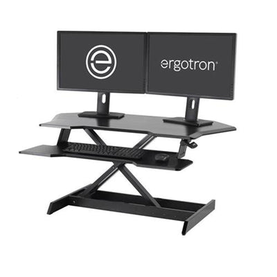 Ergotron Workfit 33-468-921 Corner Standing Desk Converter - Black