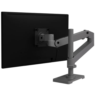 Ergotron 45-695-293 LX Pro Desk Monitor Arm, Tall Pole - Dark Grey - Height Adjustable - 1 Display Supported - 86.4 cm (34") Screen Support - 9.98 kg Load Capacity - 100 x 100, 75 x 75 - VESA Mount C
