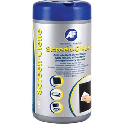 AF Screen-Clene Anti-Static Cleaning Wipes Tub - 100