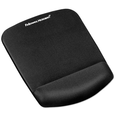 9252001 - Fellowes PlushTouch Wrist Rest Mouse Pad Black