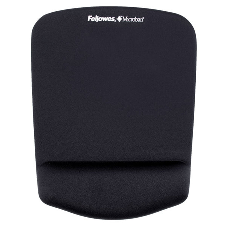 9252001 - Fellowes PlushTouch Wrist Rest Mouse Pad Black