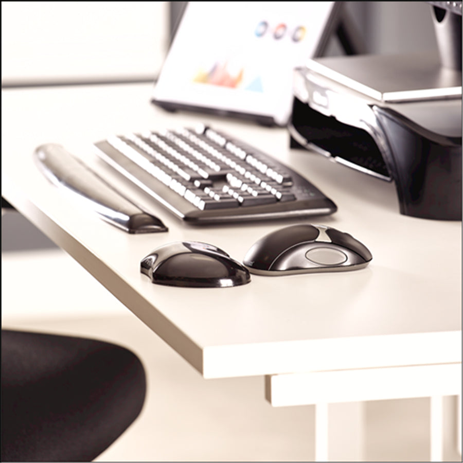 9112301 - Fellowes Gel Crystals Flex Rest Schwarz