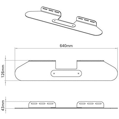 Flexson Wall Mount for Beam, White x1