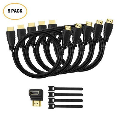 Huanuo  HN-HC06-5  1.8 mtr HDMI Cable - 5 Piece Set