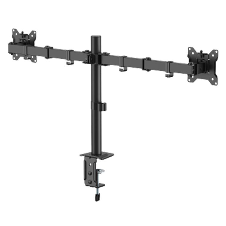 KONIC 17"-32" Eco Dual Monitor Stand - Steel Articulating Arm - Weight Capacity 10kg Per Screen - VESA 100x100 75x75