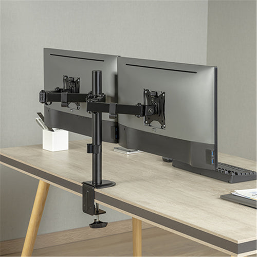 KONIC 17"-32" Eco Dual Monitor Stand - Steel Articulating Arm - Weight Capacity 2-9kg - VESA 100x100 75x75