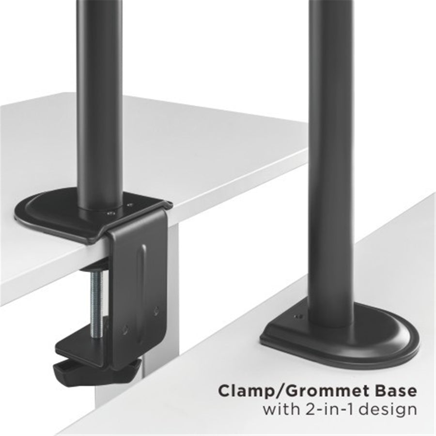 KONIC 17"-32" Eco Dual Monitor Stand - Steel Articulating Arm - Weight Capacity 2-9kg - VESA 100x100 75x75