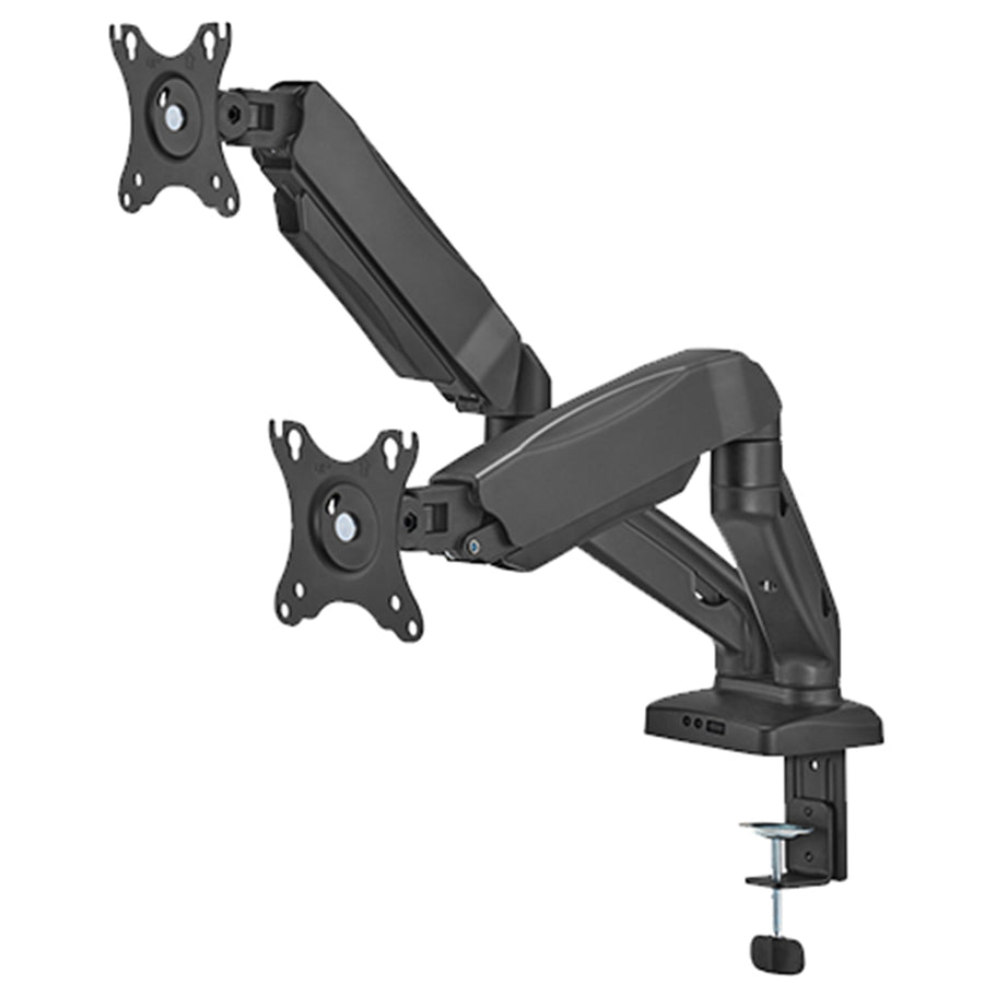 KONIC 17"-32" Eco Dual Monitor Stand - Spring Assisted Arm - Weight Capacity 2-9kg - VESA 100x100 75x75