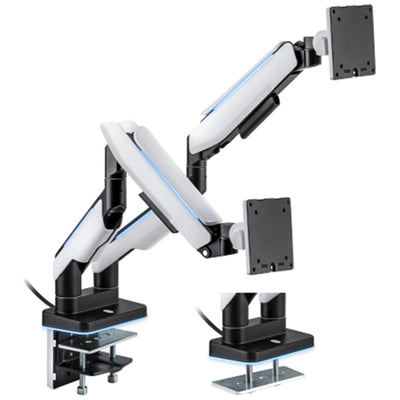KONIC Dual Heavy Duty RGB Gaming Monitor Desk Stand - Fits Screen up to 17"-35" - Weight Capacity 2-20kg