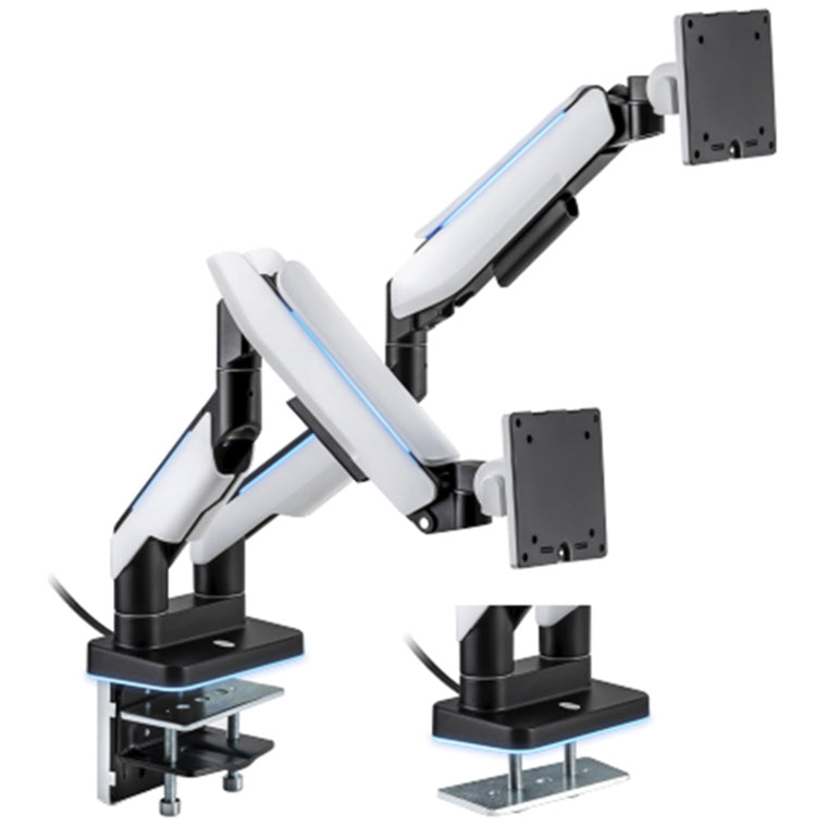 KONIC Dual Heavy Duty RGB Gaming Monitor Desk Stand - Fits Screen up to 17"-35" - Weight Capacity 2-20kg