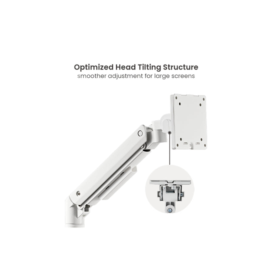 KONIC Heavy-Duty Gas Spring Monitor Wall Mount - Fits Screen up to 17"-49" - Weight Capacity 2-20kg