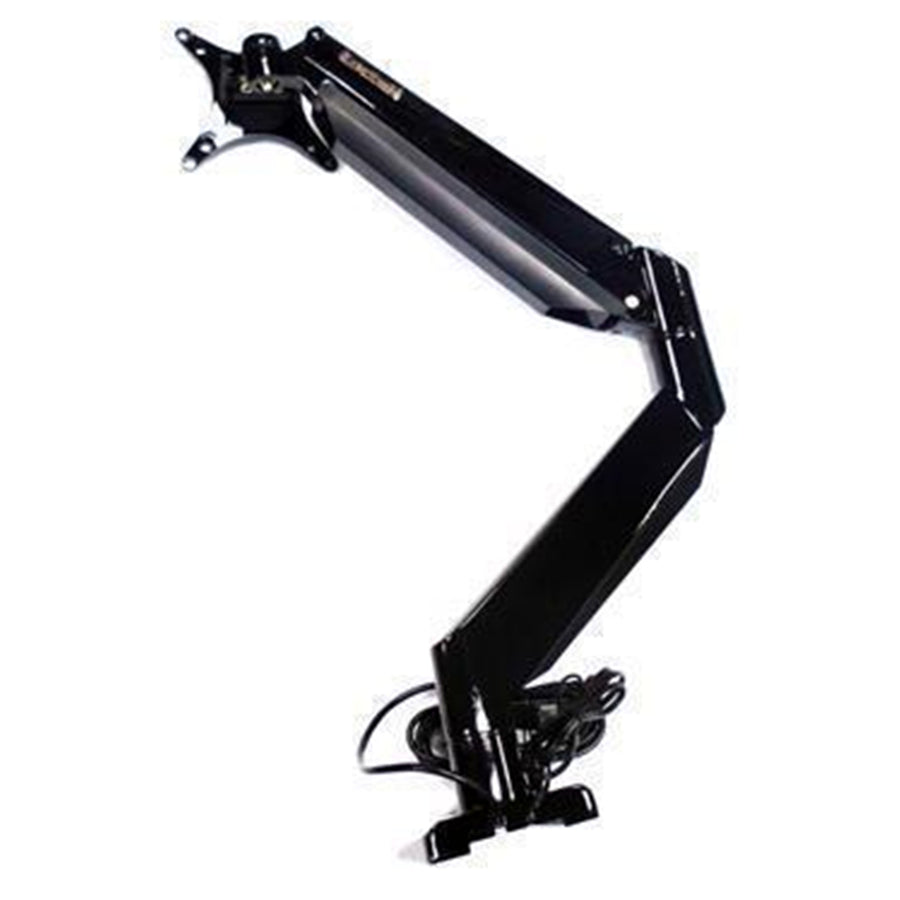 Loctek Premium Mount, 24"-34" Single Ergonomic Gas Spring Monitor Stand - VESA 75 & 100mm - Max Load 6-15KG -Swivel 360deg - Tilt +90 -50deg - Fits For Gaming Monitor - 5 Years Warranty