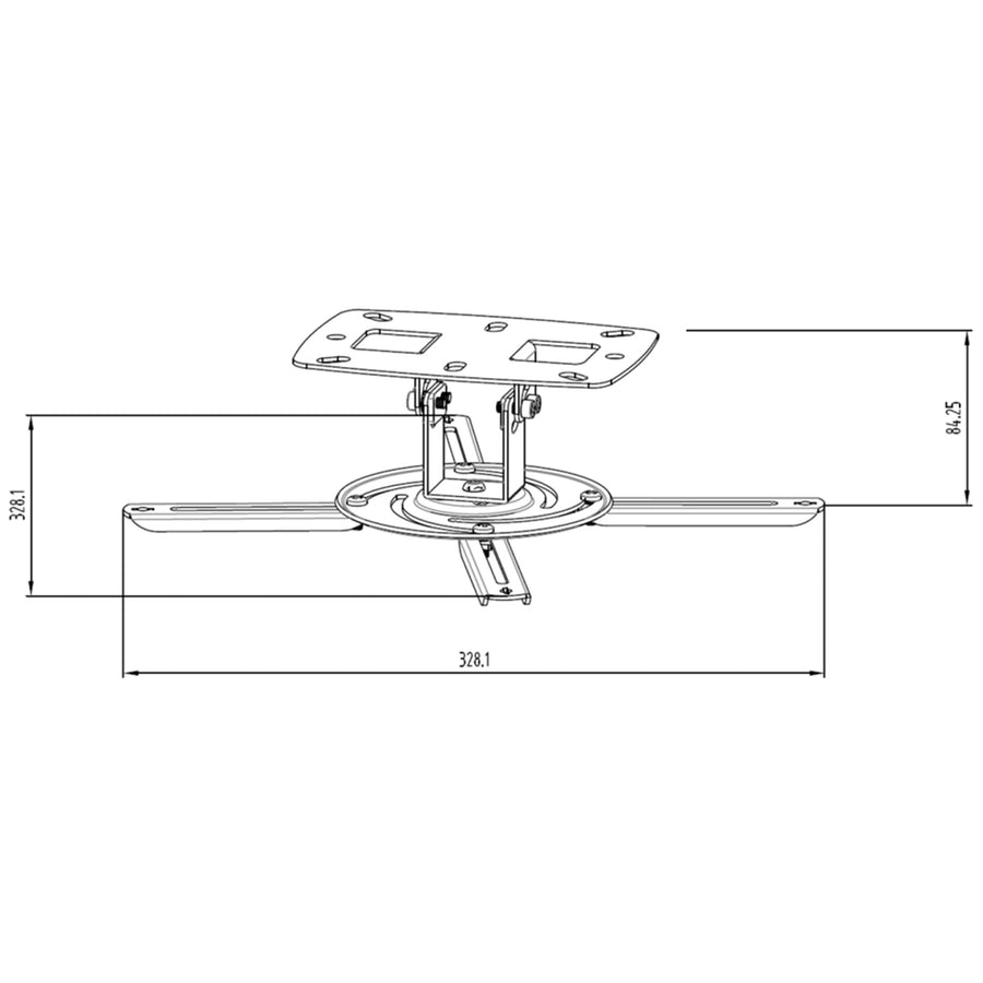 Loctek PMB304 Projector Ceiling Mount Load 8KG, VESA 260x260mm, 80mm to Ceiling,  Office Home Use