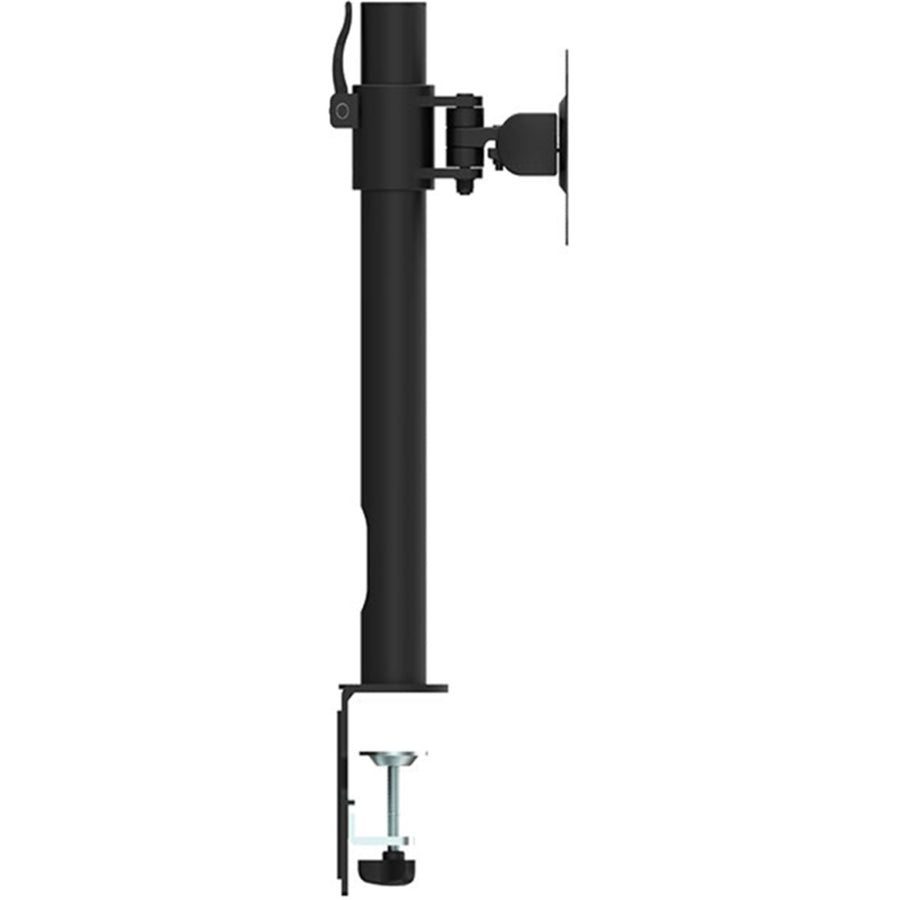 Loctek Eco Mount 10"-30" Single Monitor Stand, - Steel Tube Arm - Black - VESA 75 & 100mm - Height Adjust 200-360mm, - Max Load 10KG - Clamp Installation - 5 Years Warranty