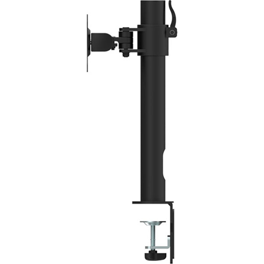 Loctek Eco Mount 10"-30" Single Monitor Stand, - Steel Tube Arm - Black - VESA 75 & 100mm - Height Adjust 200-360mm, - Max Load 10KG - Clamp Installation - 5 Years Warranty