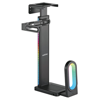 mbeat ACA-MNT-RGB01K - activiva RGB Ultra-Wide Adjustable Wall & Under-Desk Gaming PC Mount
