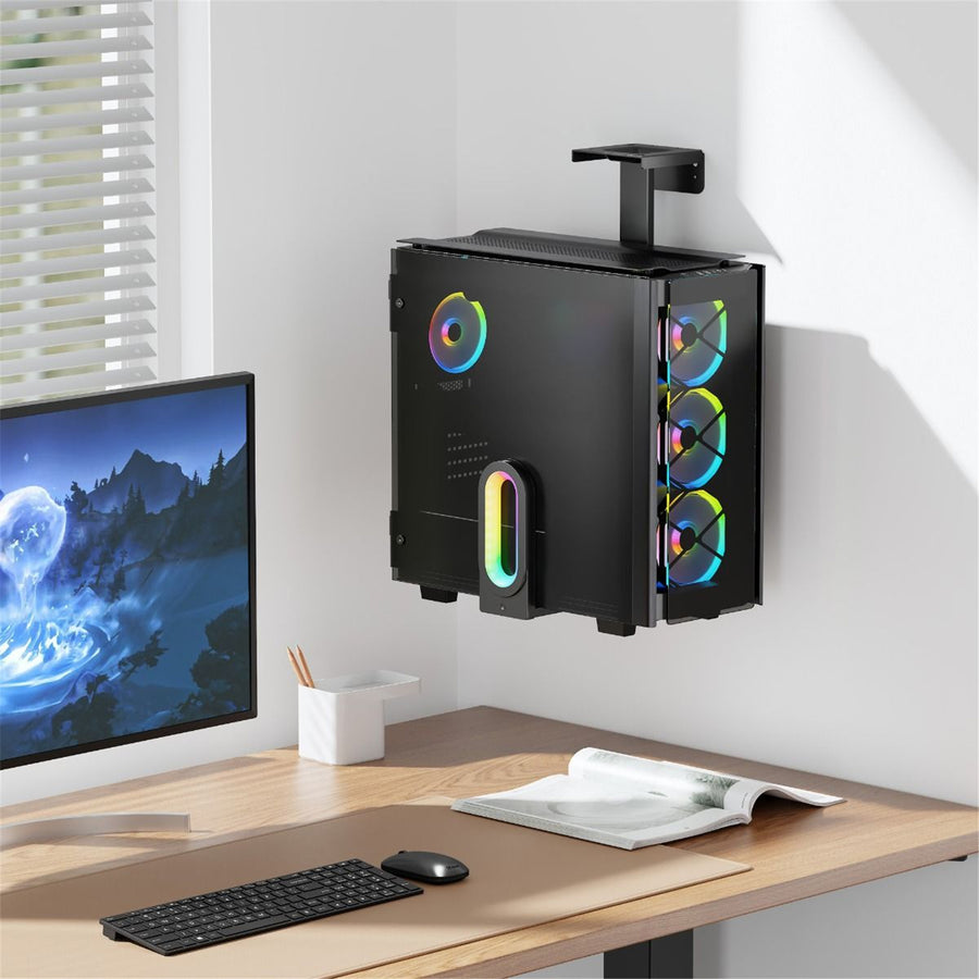 mbeat ACA-MNT-RGB01K - activiva RGB Ultra-Wide Adjustable Wall & Under-Desk Gaming PC Mount