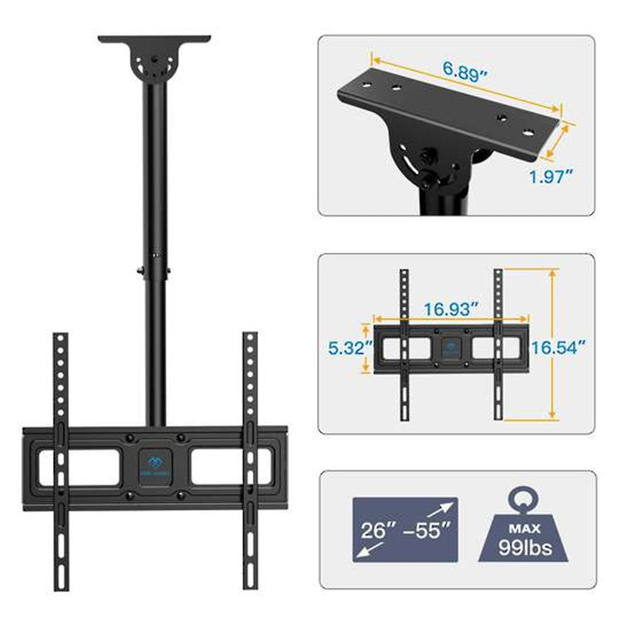 PSCM2 - Perlesmith Full Motion Ceiling TV Mount