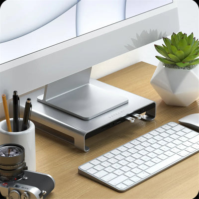 ST-AMSHM - Satechi USB-C Aluminium Monitor Stand Hub for iMac (Space Grey)