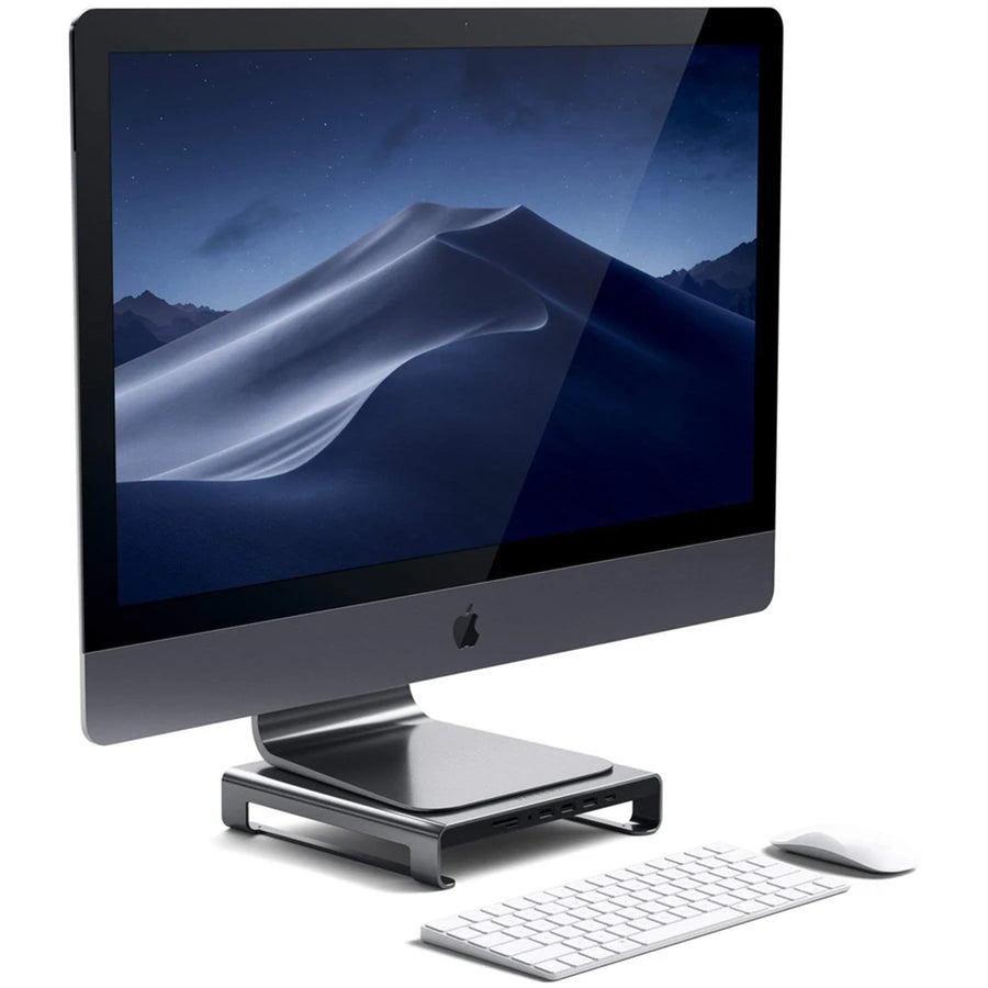 ST-AMSHM - Satechi USB-C Aluminium Monitor Stand Hub for iMac (Space Grey)