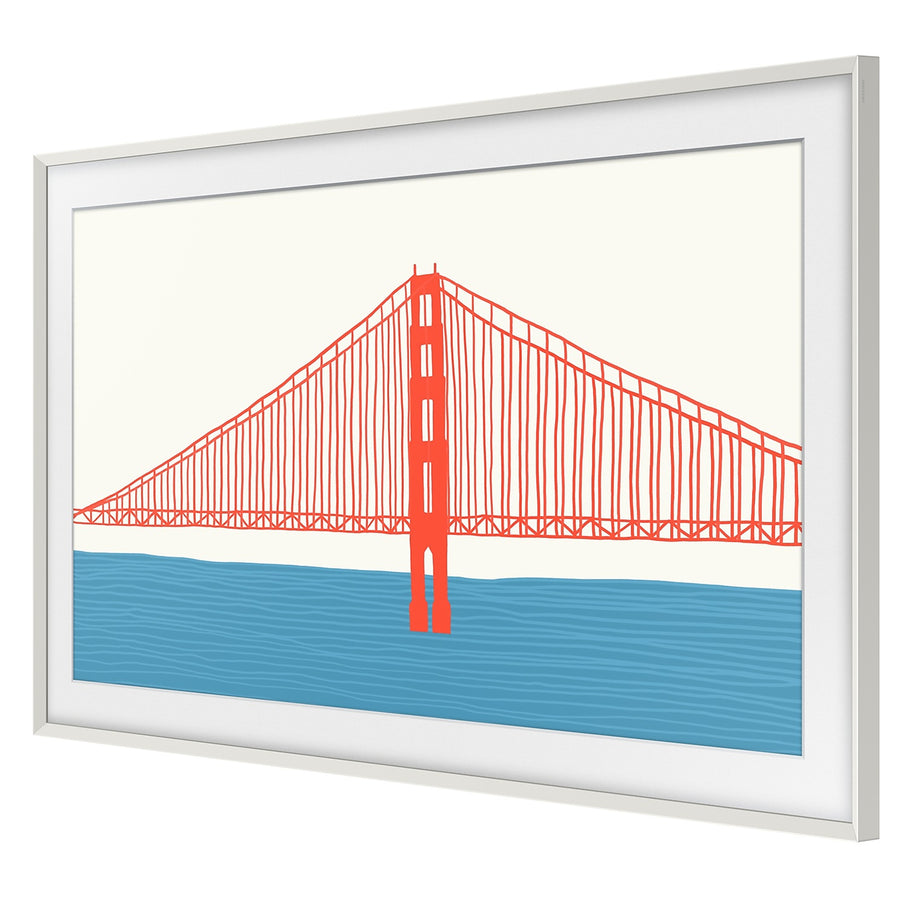 Samsung 55" The Frame Bezel for 55LS03A/B/D/F  -  White Beveled