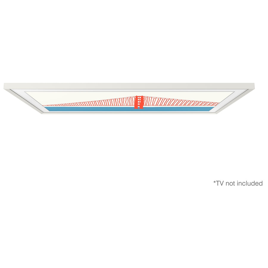 Samsung 55" The Frame Bezel for 55LS03A/B/D/F  -  White Beveled