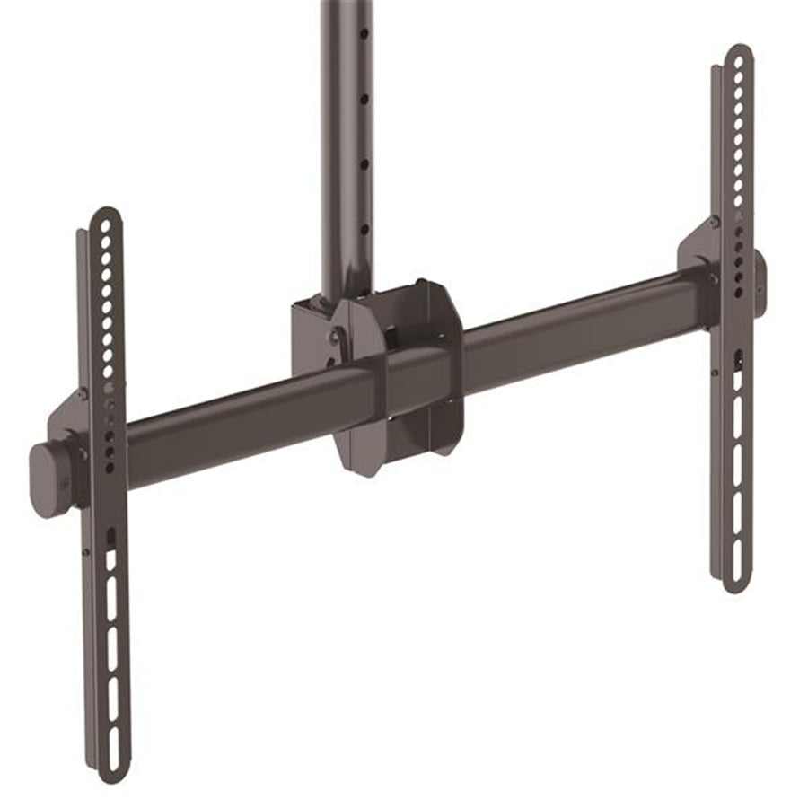 StarTech.com FPCEILPTBSP Ceiling TV Mount for up to 70in TV Steel-Ceiling TV Mount for VESA Mount TVs 37in to 70in (up to 110 lb./50 kg) - For Sloped or Level Ceilings