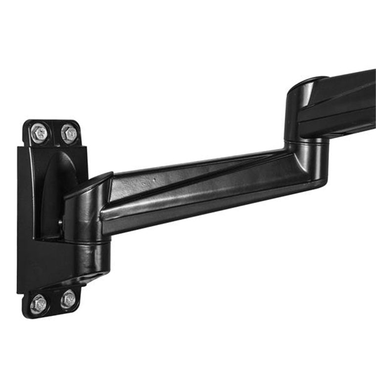 StarTech.com ARMDUALWALL Wall Mount Dual Monitor Arm Articulating Ergonomic VESA Wall Mount for 2x 24" Displays Synchronized Adjustable Crossbar  Tilt/Swivel/Rotate- Double Screen Mount Bracket
