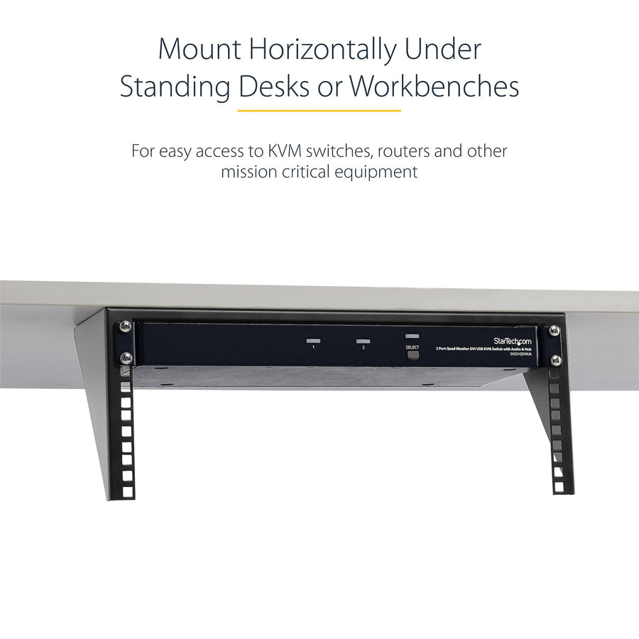 StarTech.com 4U 19in Steel Vertical Wall Mount Equipment Rack Bracket