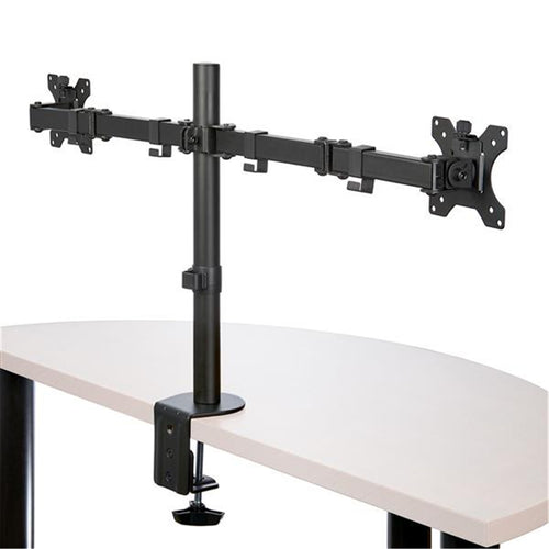 StarTech.com ARMDUAL2 Desk Mount Dual Monitor Arm - Desk Clamp / Grommet VESA Monitor Mount for up to 32 inch Displays - Ergonomic Articulating Monitor Arm - Height Adjustable/Tilt/Swivel/Rotating