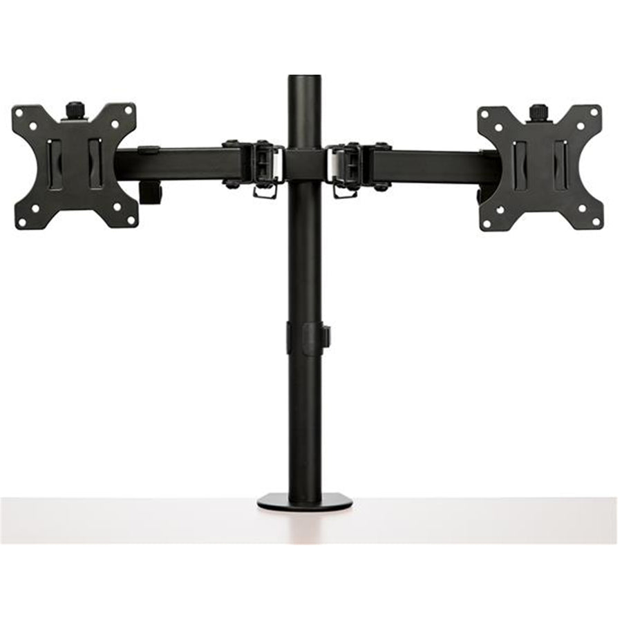 StarTech.com ARMDUAL2 Desk Mount Dual Monitor Arm - Desk Clamp / Grommet VESA Monitor Mount for up to 32 inch Displays - Ergonomic Articulating Monitor Arm - Height Adjustable/Tilt/Swivel/Rotating