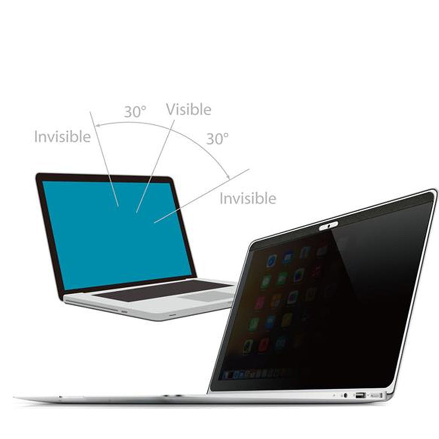 StarTech.com PRIVSCNMAC15 Laptop Privacy Screen for 15 inch MacBook Pro & MacBook Air - Magnetic Removable Security Filter - Blue Light Reducing Screen Protector 16:10 - Matte/Glossy - +/-30 Degree