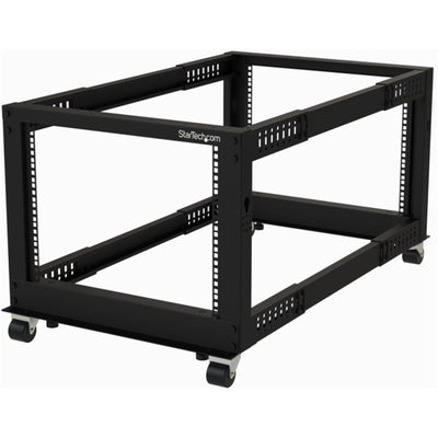 StarTech.com 4POSTRACK8U - 8U 19in Open Frame Server Rack Adj Depth